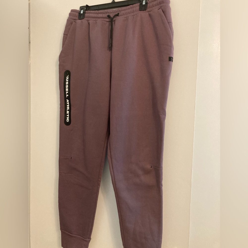 Purple men’s Russell Athletic joggers. Never worn.